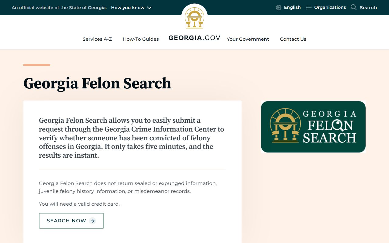 Warren County criminal court records and Georgia Felon Search access