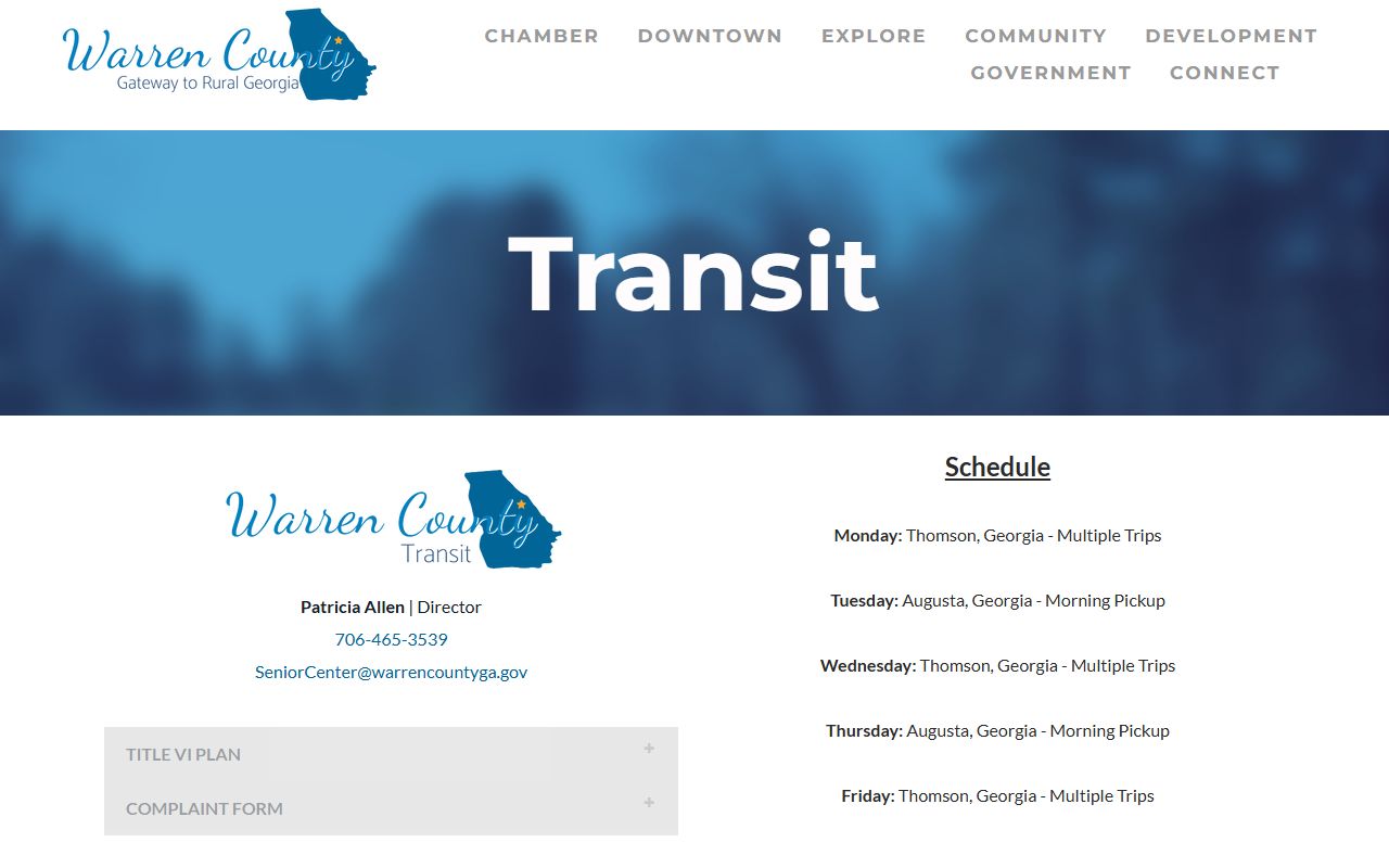 Warren County court records transit information